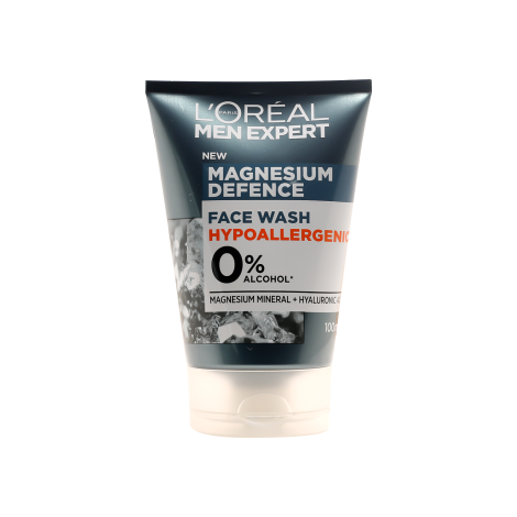 L'Oreal Magnesium Defense Wash 100ml bottle for sensitive skin