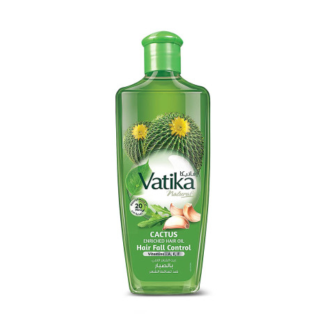 Vatika Cactus Enriched Hair Oil 200ml bottle for hair fall control
