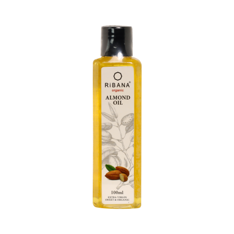 Ribana Organic Almond Oil 100ml bottle for face and hair