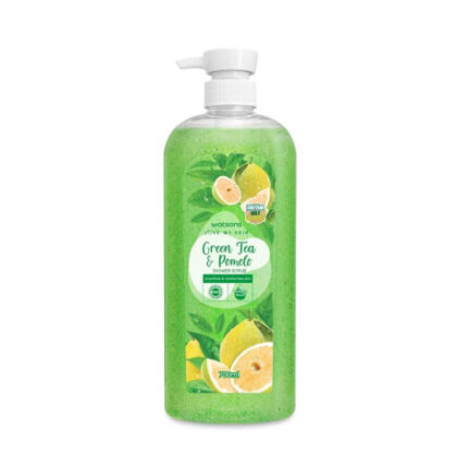 Watsons Green Tea & Pomelo Shower Scrub 700ml bottle