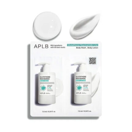 APLB Glutathione Niacinamide Line Body Wash & Body Lotion Mini Pack 7ml+7ml