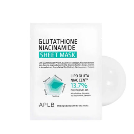 APLB Glutathione Niacinamide Sheet Mask 25ml