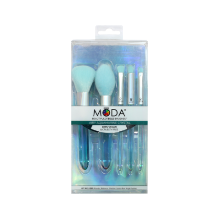 Royal And Langnickel Moda Brush Crystal Makeup 5pc Brush Set