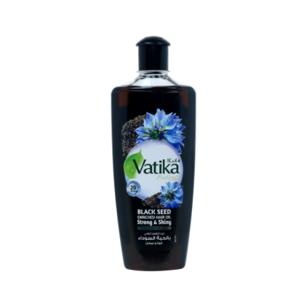 UK hair brands Bangladesh || Vatika Naturals Strong & Shiny Black Seed Enriched Hair Oil 300ml