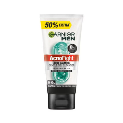 Garnier Men Acno Fight Acne Calming Gel Cleanser 150ml Bottle