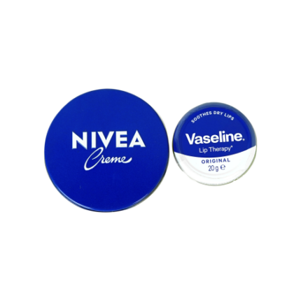 Vaseline Lip Therapy - Original 20g & Nivea Creme 60 ml Combo