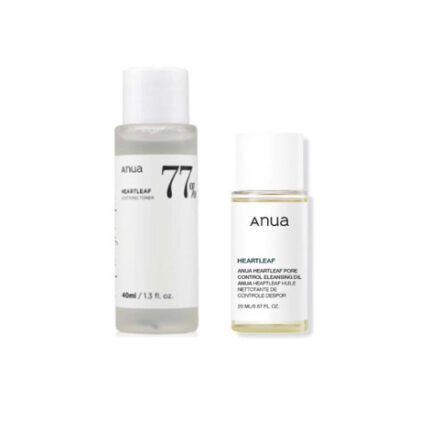 Anua Soothing Combo: 40ml Toner & 20ml Cleansing Oil Kit