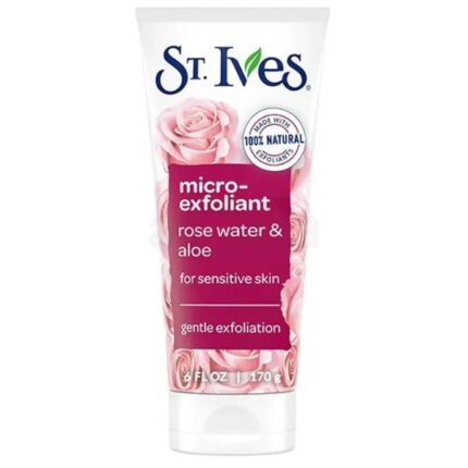 St. Ives Micro Face Exfoliant Rose Water & Aloe Facial Exfoliator for Sensitive Skin  170g USA